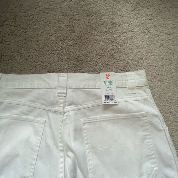 NWT billblass women’s size 10 white capris - Picture 5 of 5